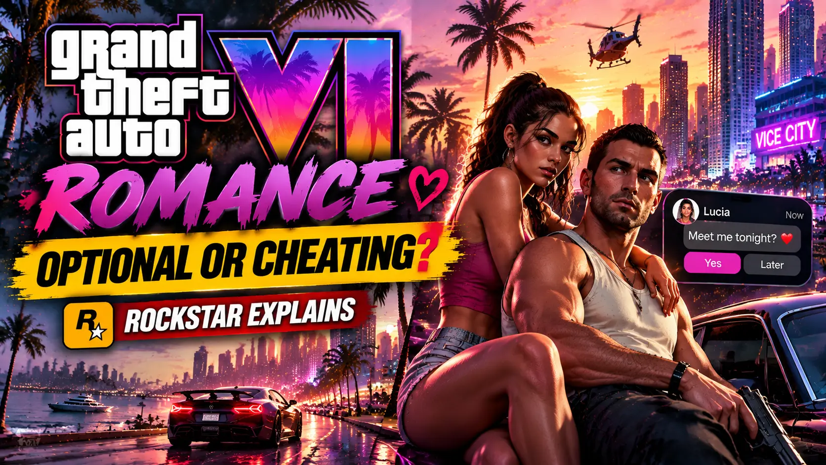Is Playing GTA 6 Cheating? Rockstar Says the Romance Is Optional